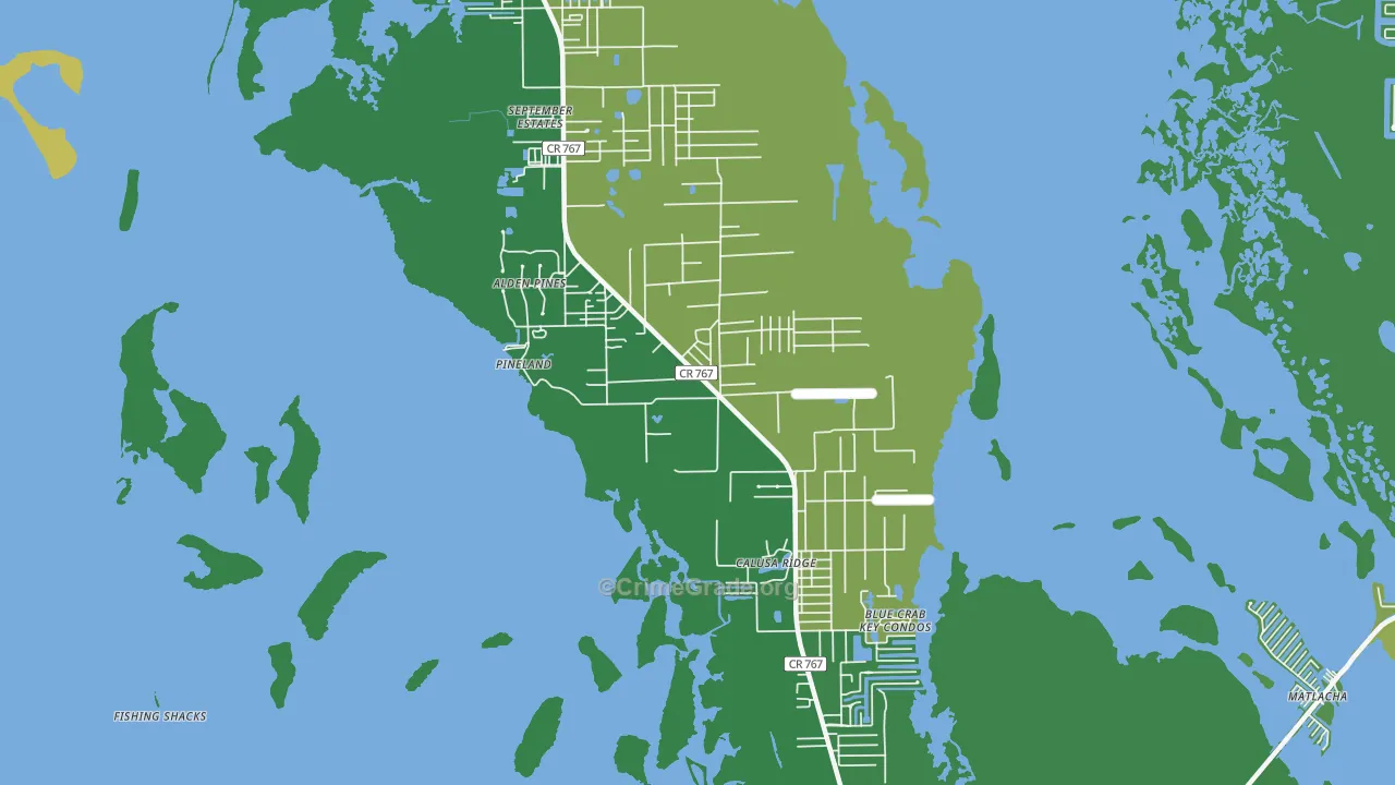 33922, FL Map of Vehicle Theft Rates