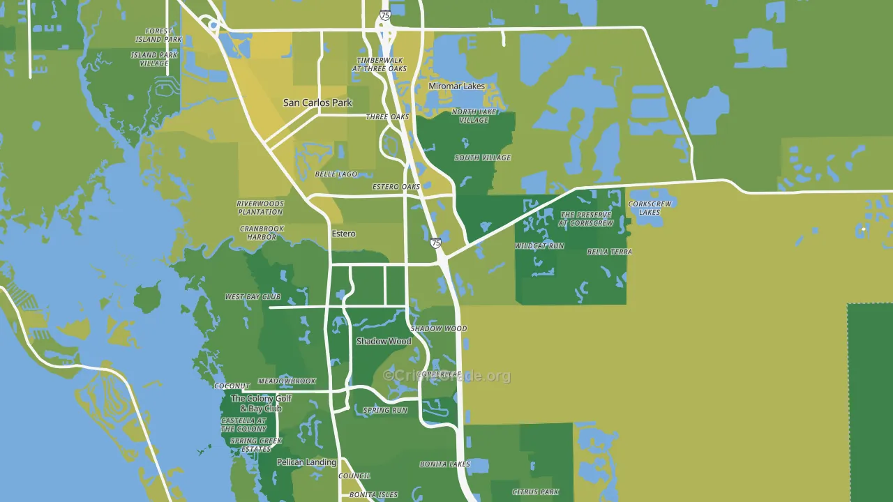 33928, FL Map of Vehicle Theft Rates