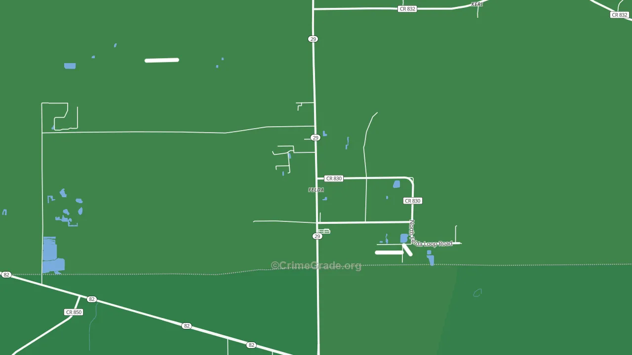 33930, FL Map of Vehicle Theft Rates