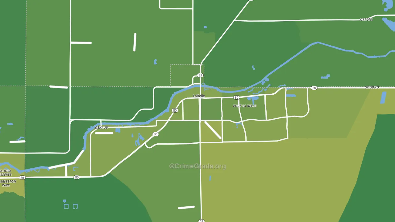 33935, FL Map of Vehicle Theft Rates