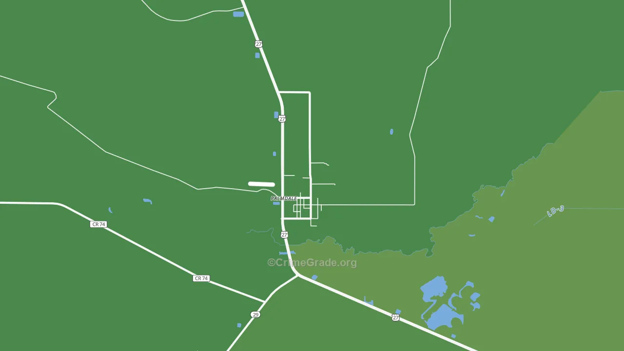 33944, FL Map of Vehicle Theft Rates