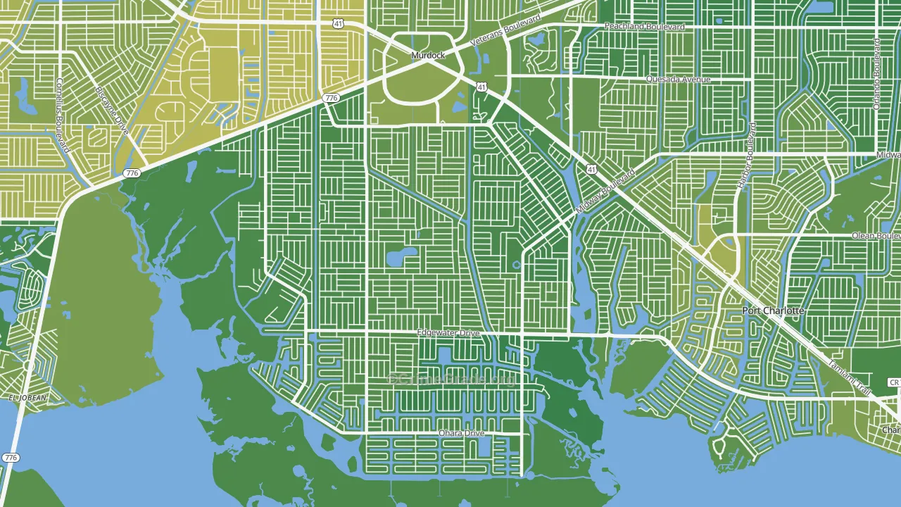 33948, FL Map of Vehicle Theft Rates