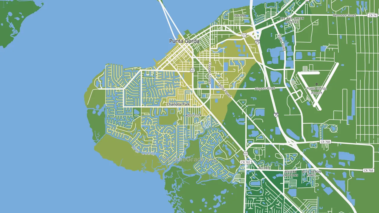 33950, FL Map of Vehicle Theft Rates