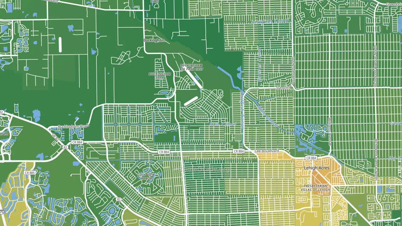33971, FL Map of Vehicle Theft Rates