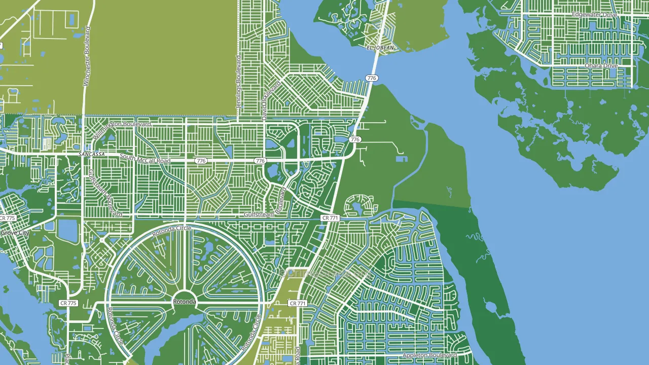 33981, FL Map of Vehicle Theft Rates