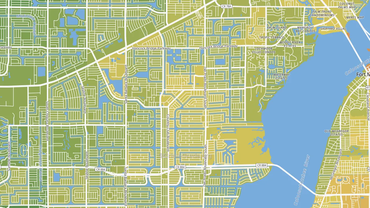 33990, FL Map of Vehicle Theft Rates