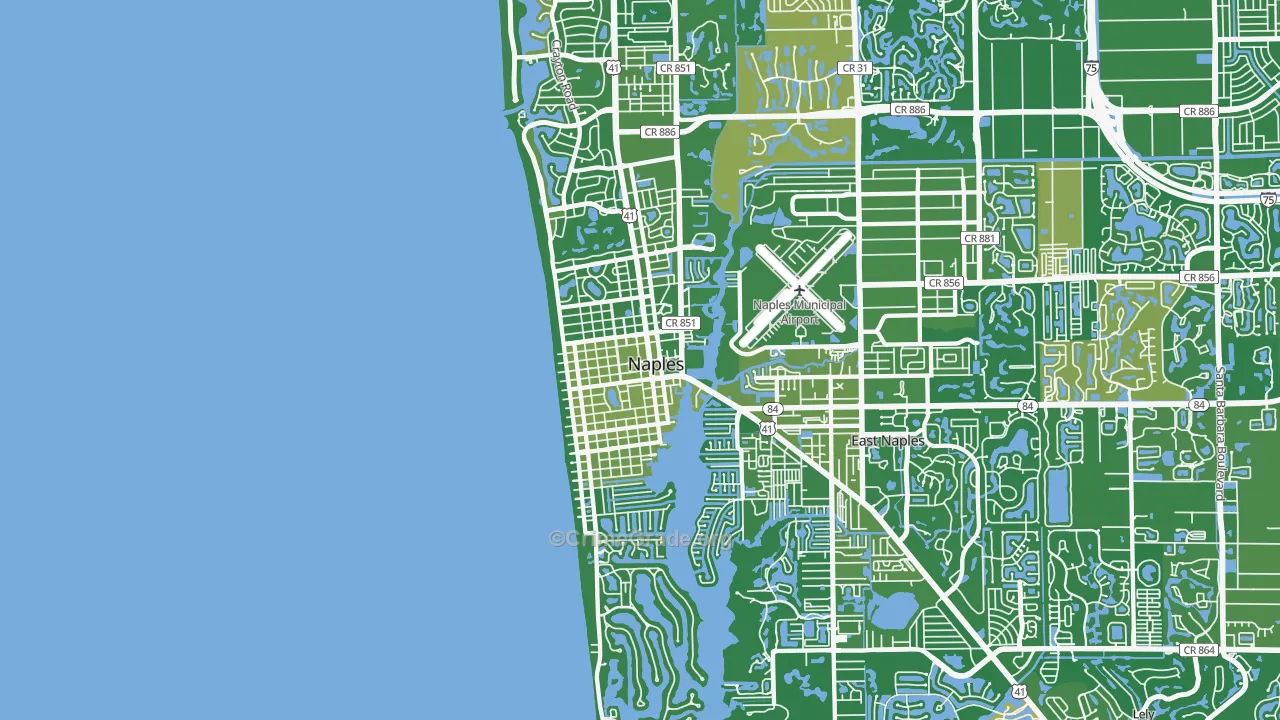34102, FL Map of Vehicle Theft Rates