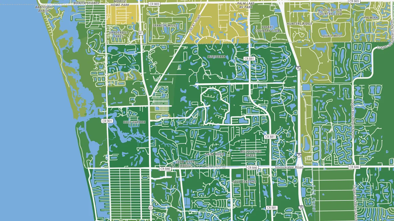 34110, FL Map of Vehicle Theft Rates