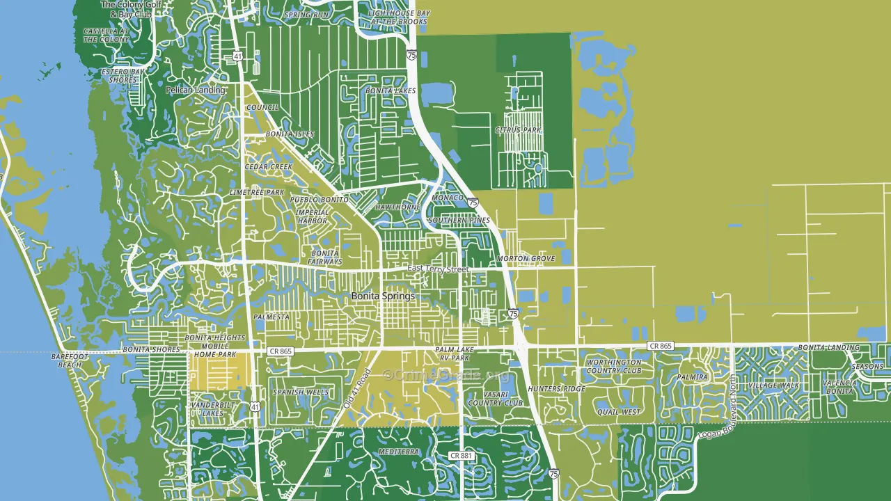 34135, FL Map of Vehicle Theft Rates
