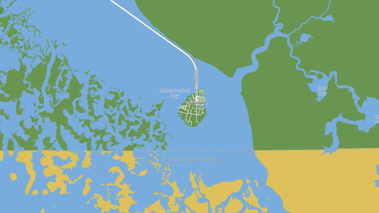 34138, FL Map of Vehicle Theft Rates