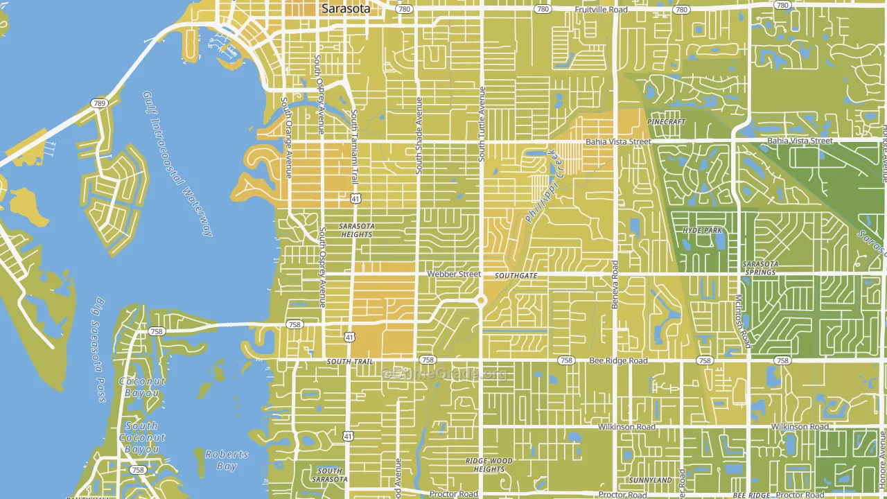 34239, FL Map of Vehicle Theft Rates