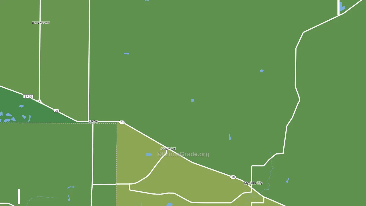 34251, FL Map of Vehicle Theft Rates