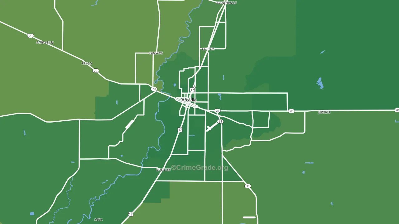 34266, FL Map of Vehicle Theft Rates