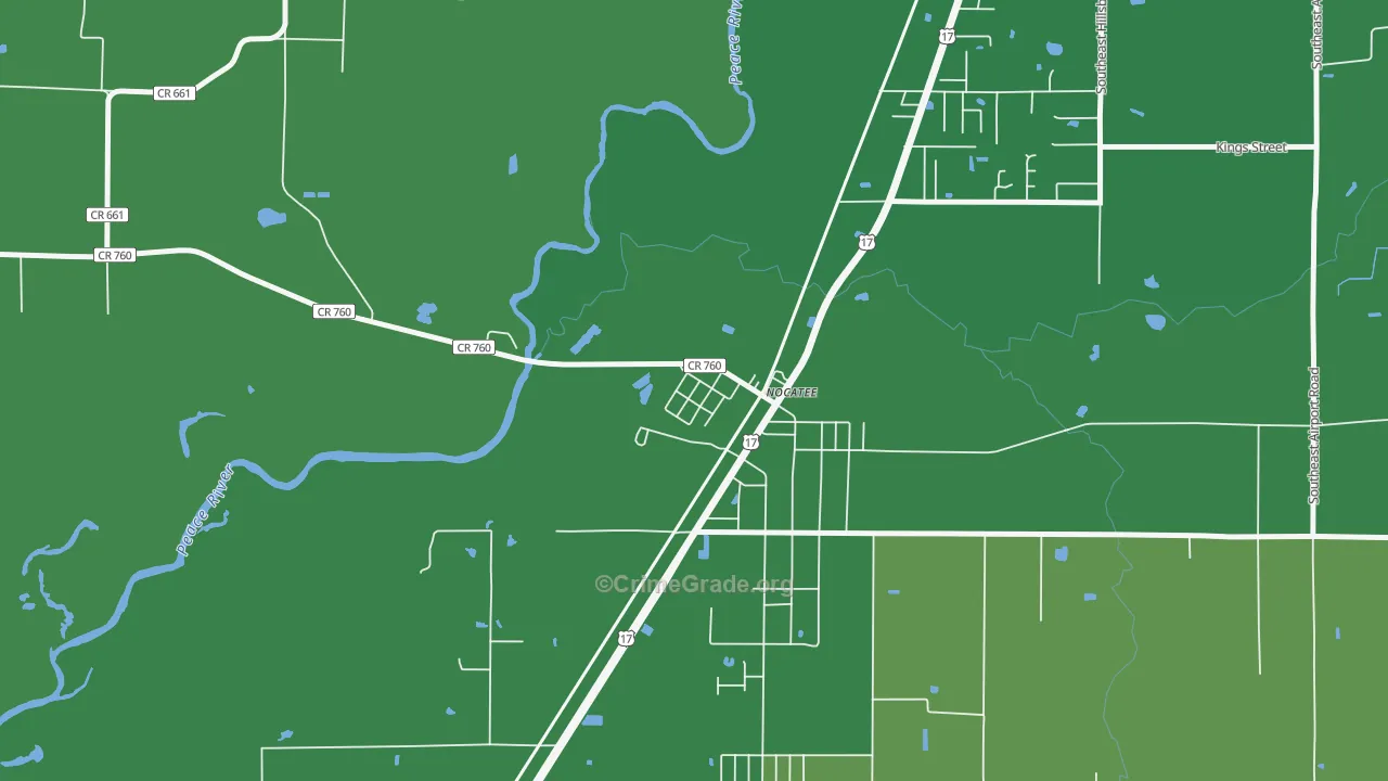 34268, FL Map of Vehicle Theft Rates