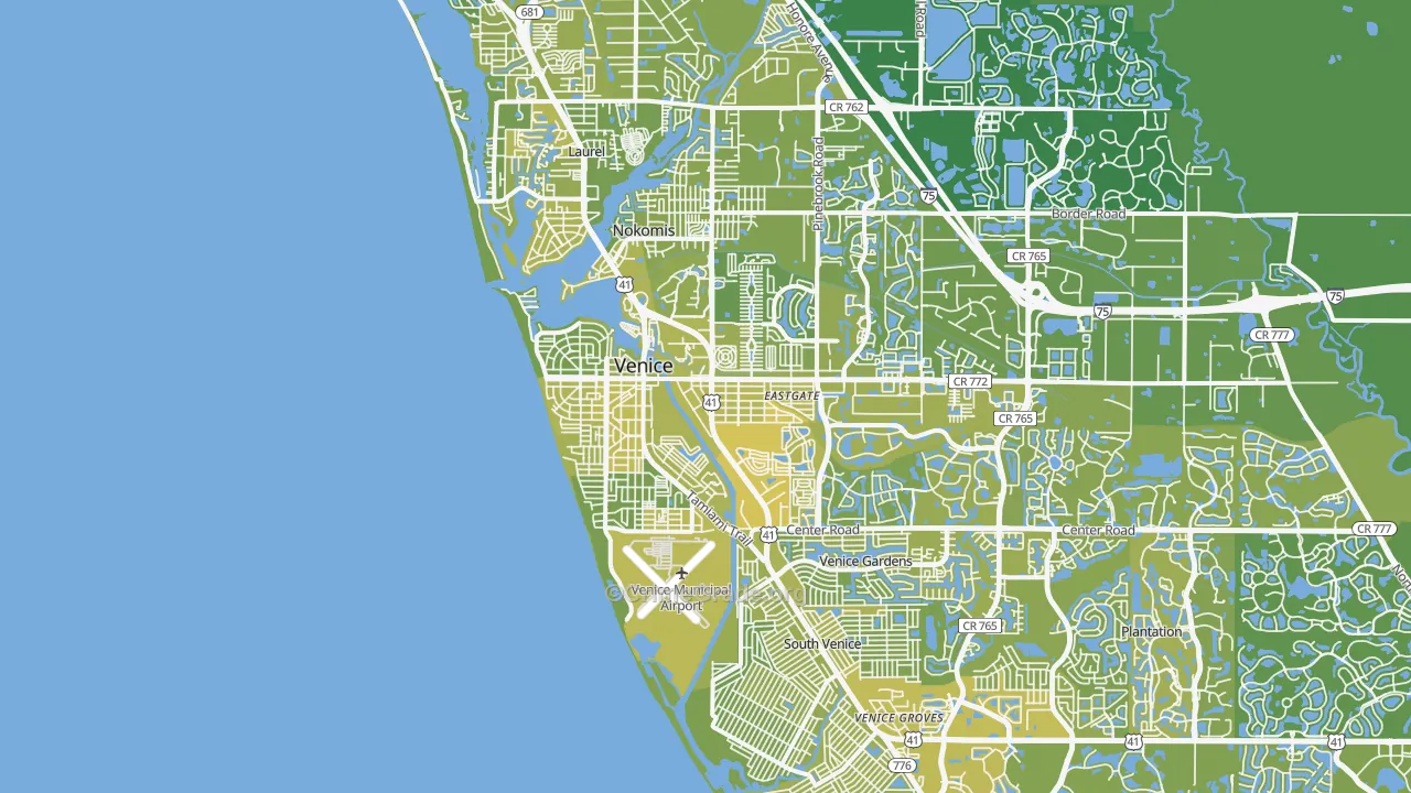 34285, FL Map of Vehicle Theft Rates