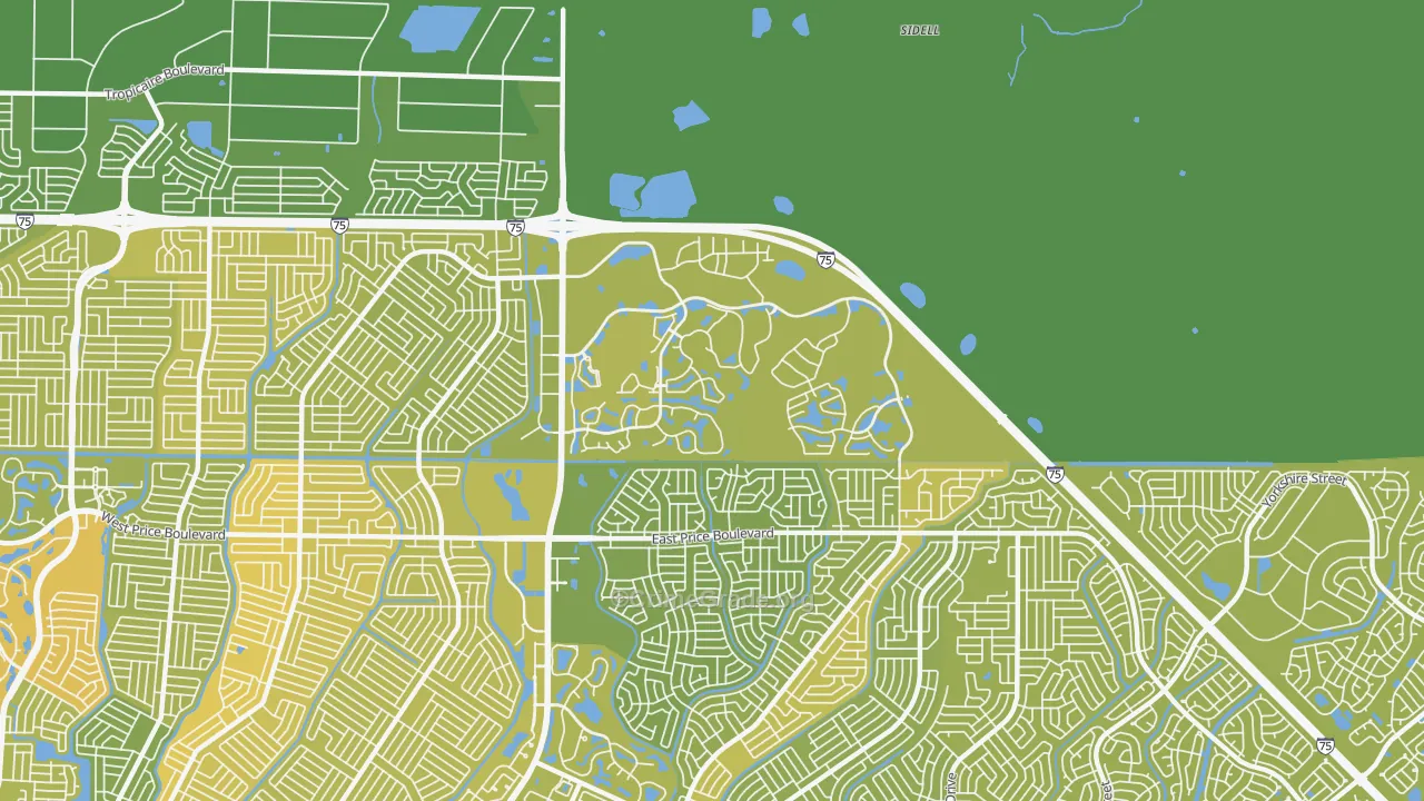 34289, FL Map of Vehicle Theft Rates