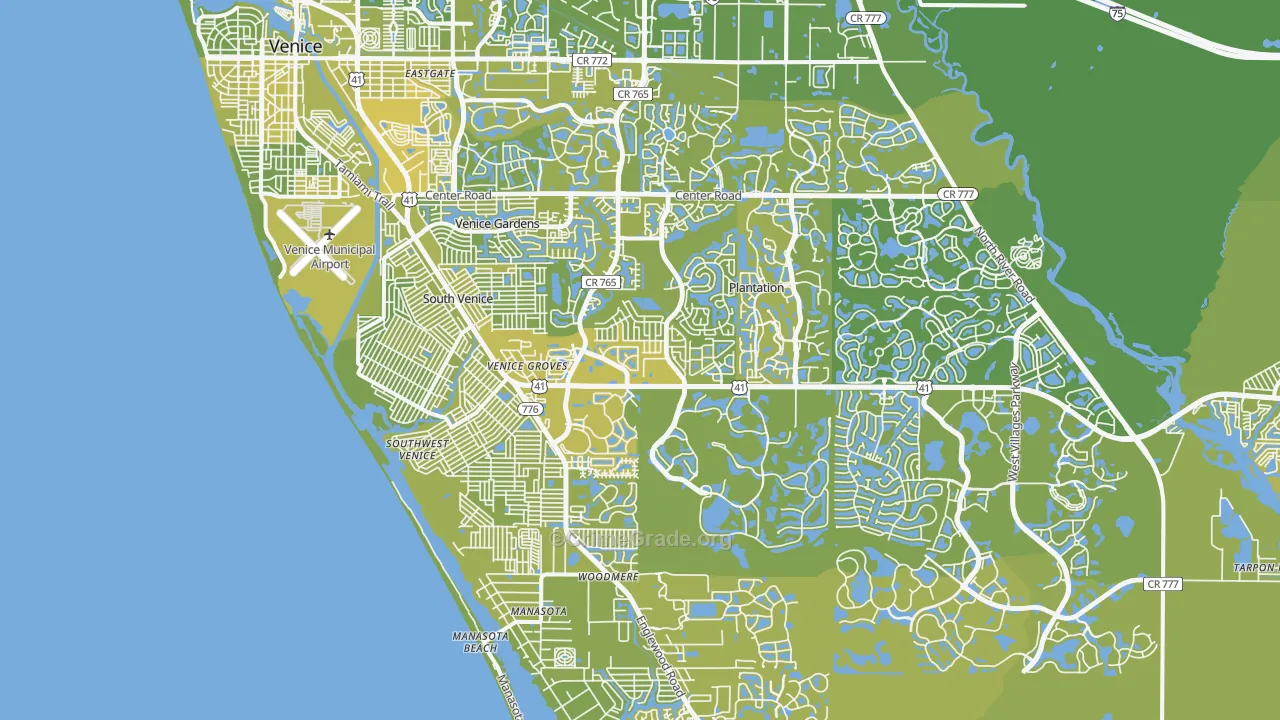 34293, FL Map of Vehicle Theft Rates