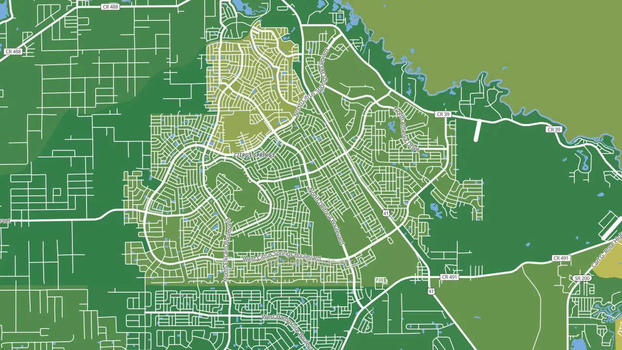 34434, FL Map of Vehicle Theft Rates