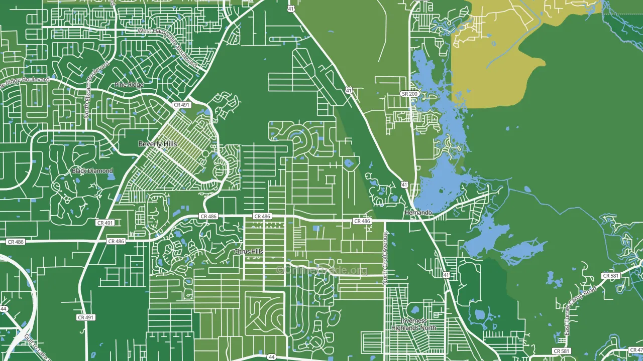 34442, FL Map of Vehicle Theft Rates
