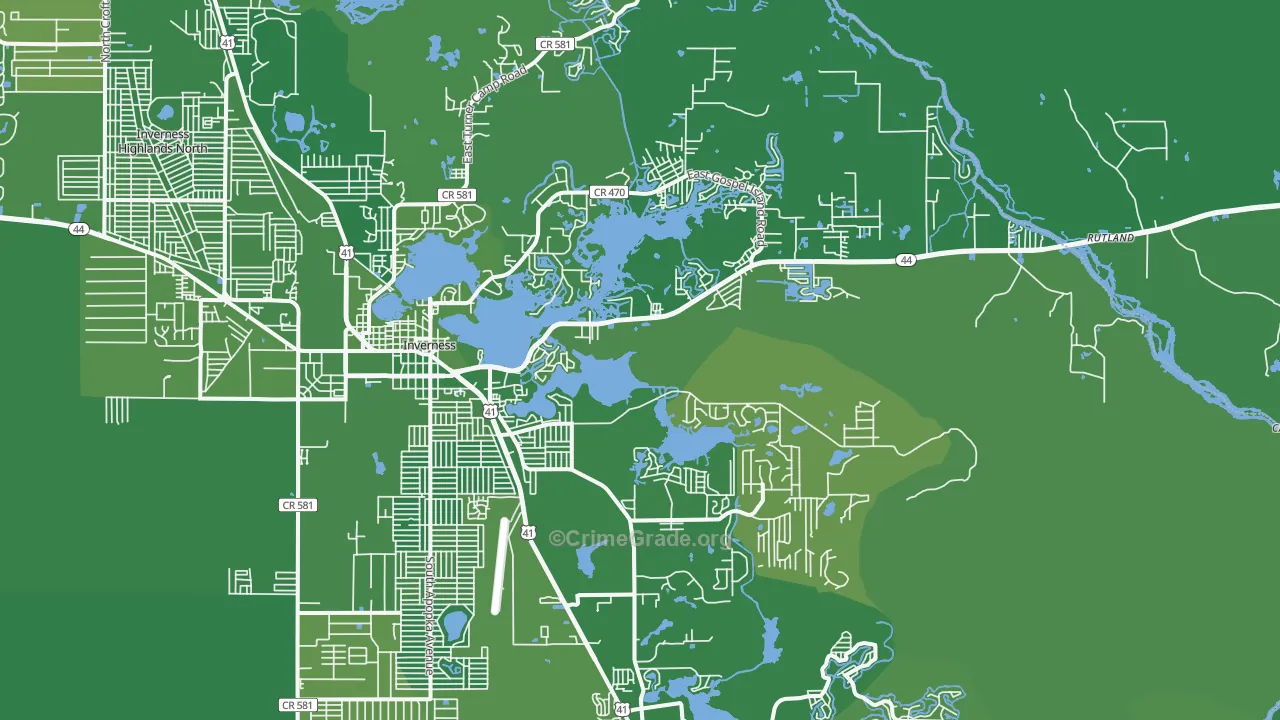 34450, FL Map of Vehicle Theft Rates