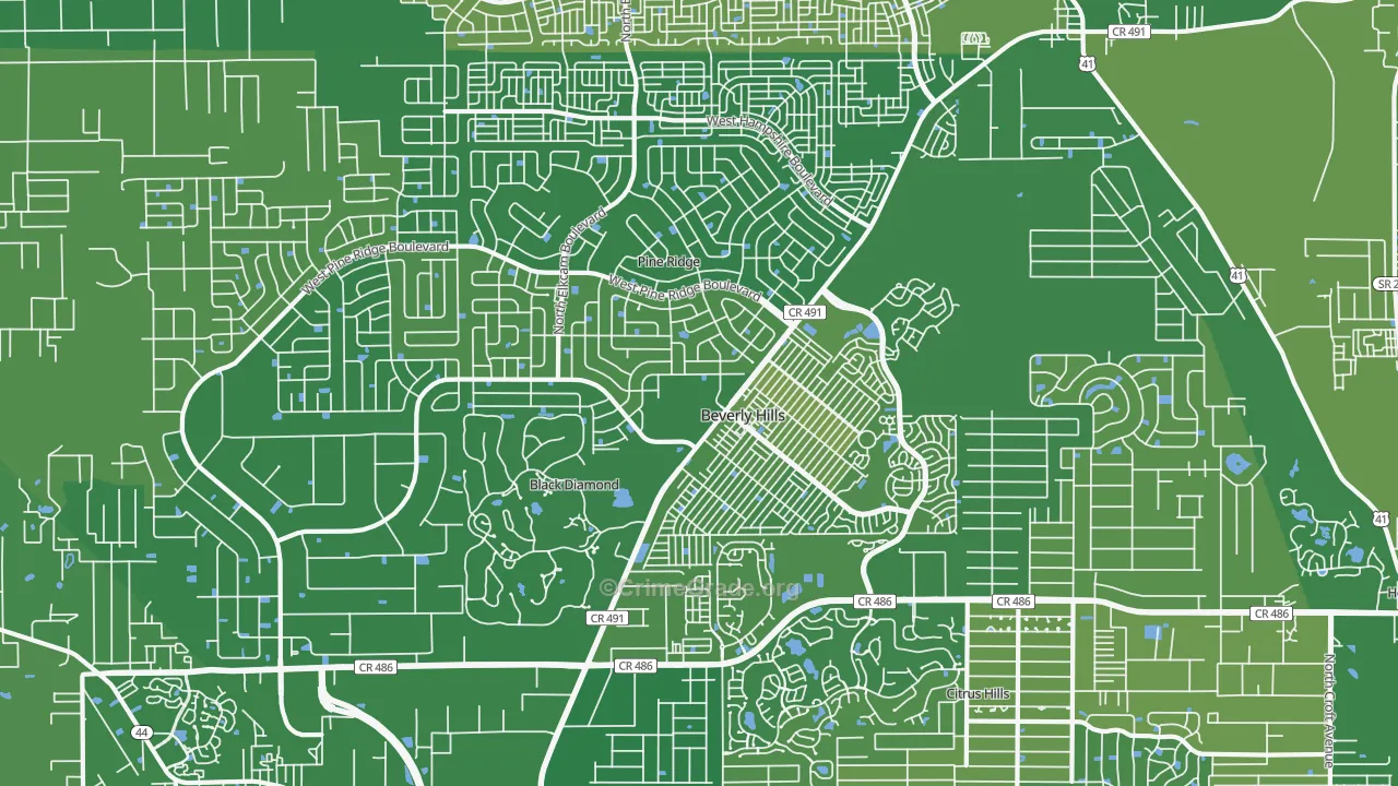 34465, FL Map of Vehicle Theft Rates