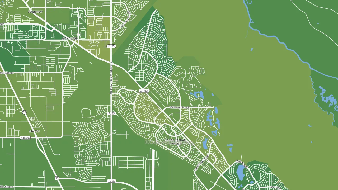 34472, FL Map of Vehicle Theft Rates