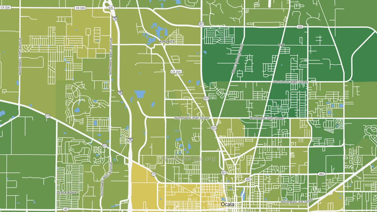 34475, FL Map of Vehicle Theft Rates