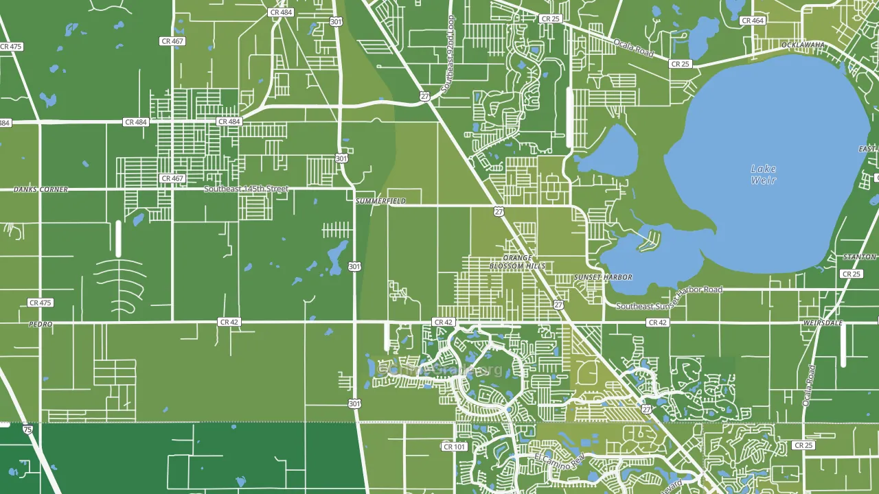 34491, FL Map of Vehicle Theft Rates