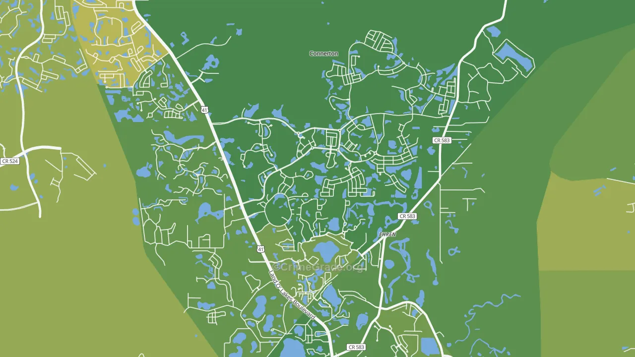 34637, FL Map of Vehicle Theft Rates