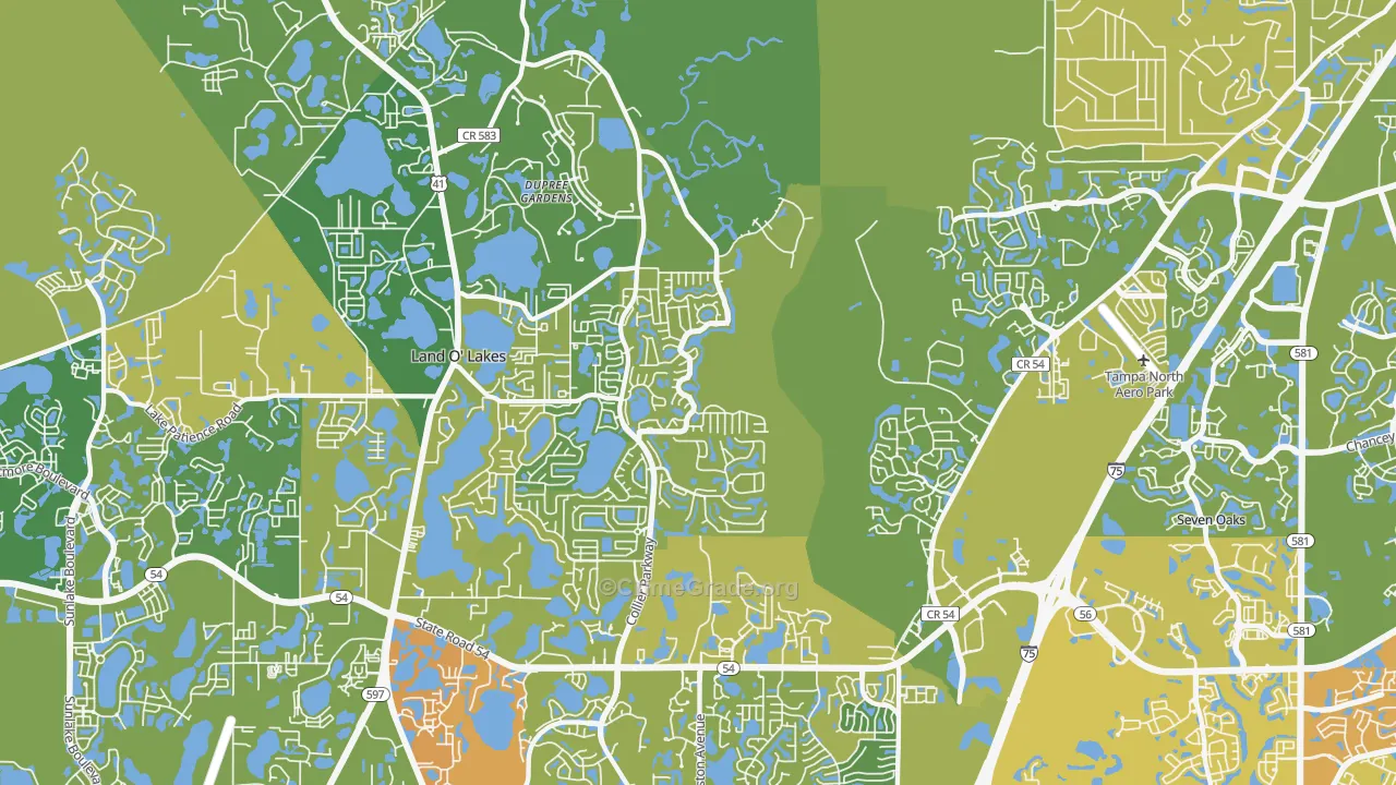 34639, FL Map of Vehicle Theft Rates