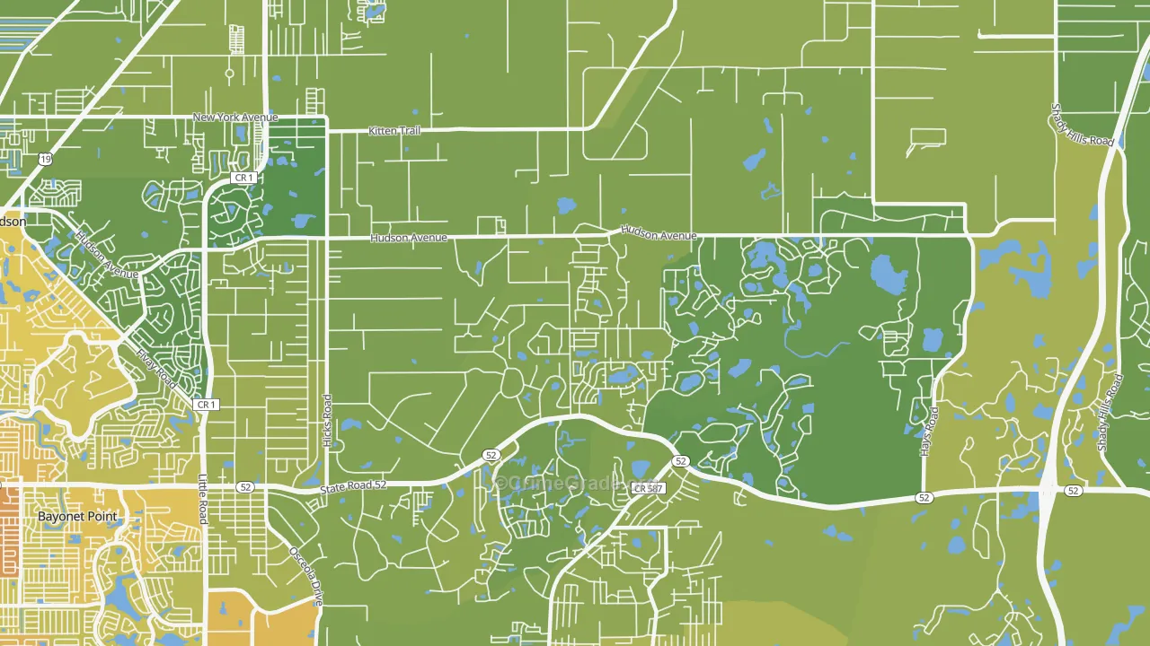 34669, FL Map of Vehicle Theft Rates