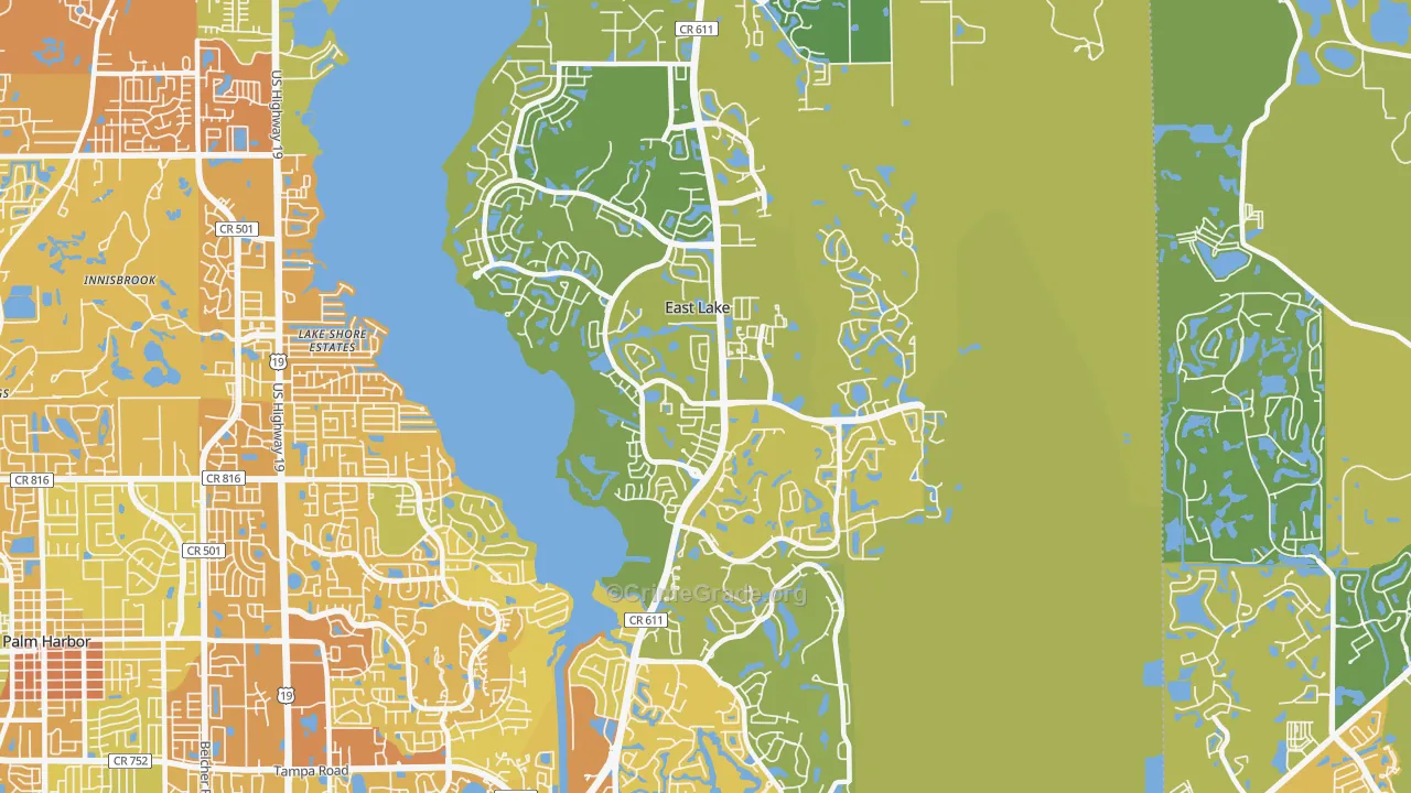 34685, FL Map of Vehicle Theft Rates
