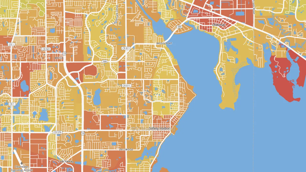 34695, FL Map of Vehicle Theft Rates