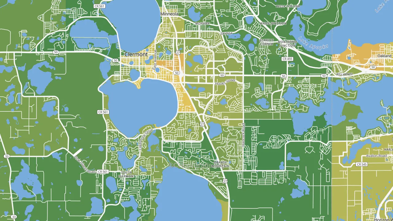 34711, FL Map of Vehicle Theft Rates