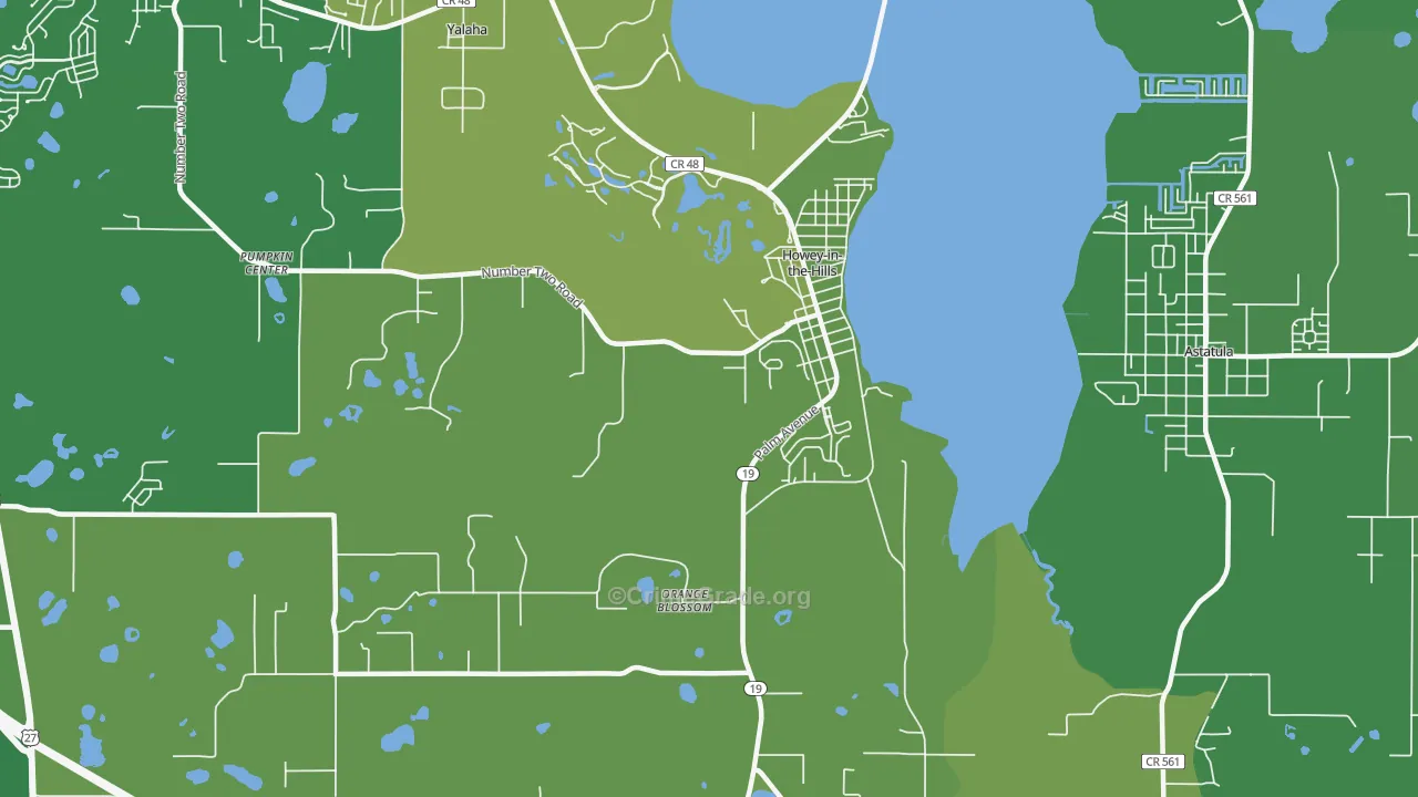 34737, FL Map of Vehicle Theft Rates