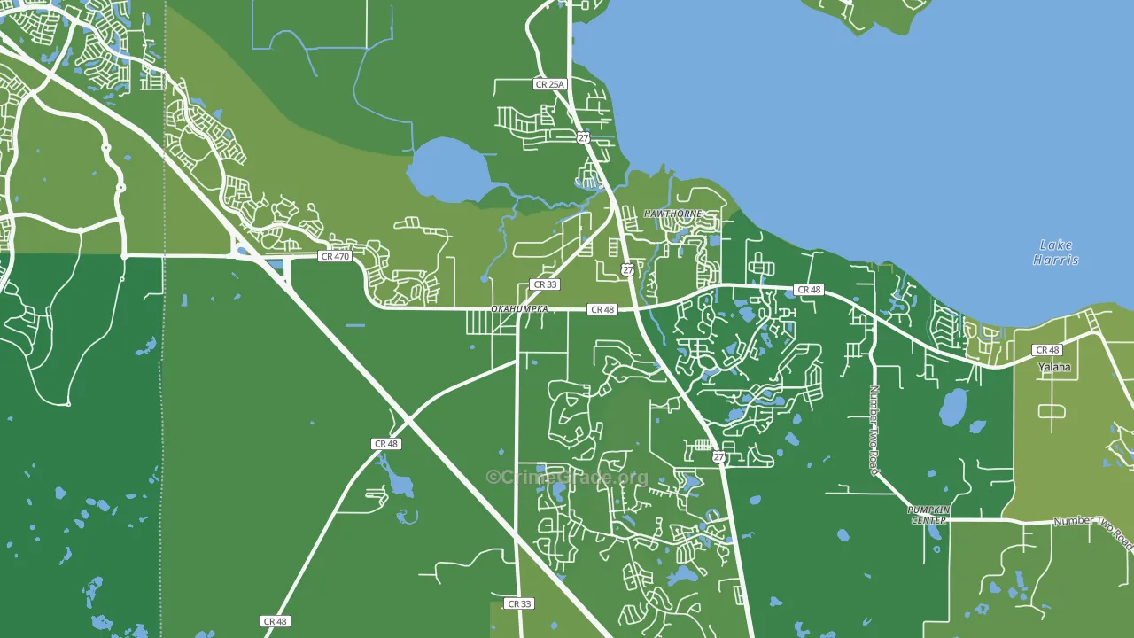 34762, FL Map of Vehicle Theft Rates