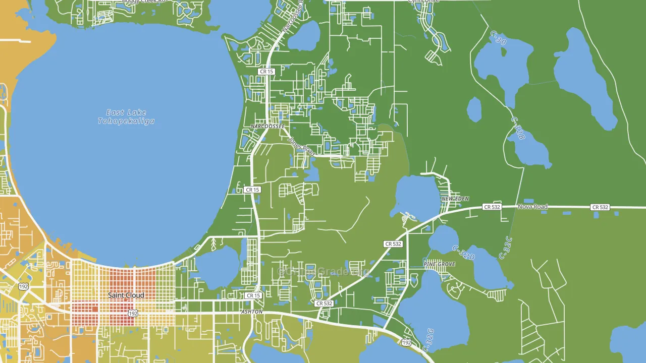 34771, FL Map of Vehicle Theft Rates