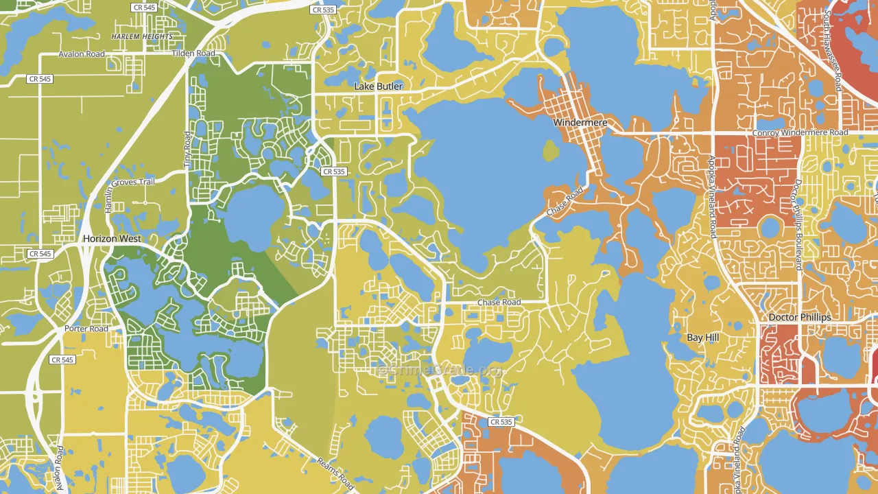 34786, FL Map of Vehicle Theft Rates
