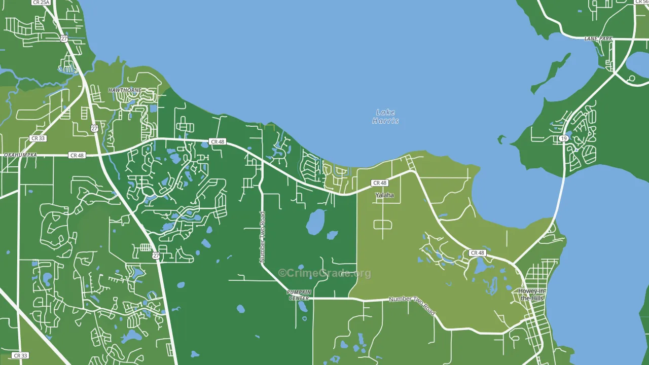 34797, FL Map of Vehicle Theft Rates