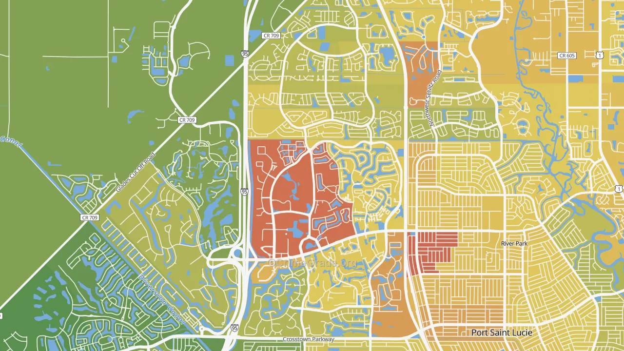 34986, FL Map of Vehicle Theft Rates