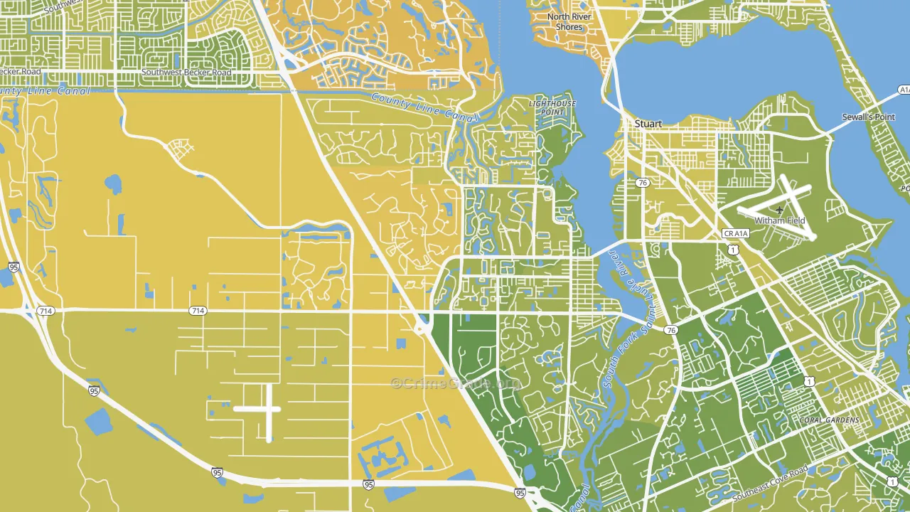 34990, FL Map of Vehicle Theft Rates