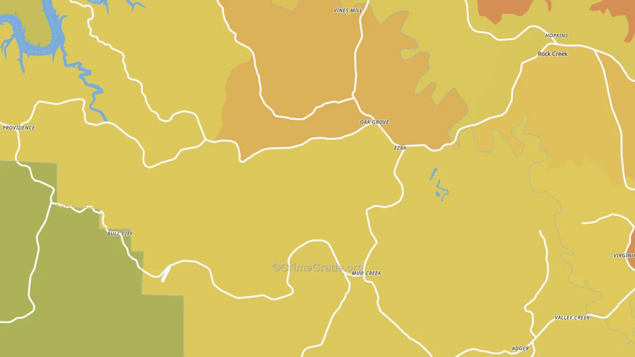 35006, AL Map of Vehicle Theft Rates