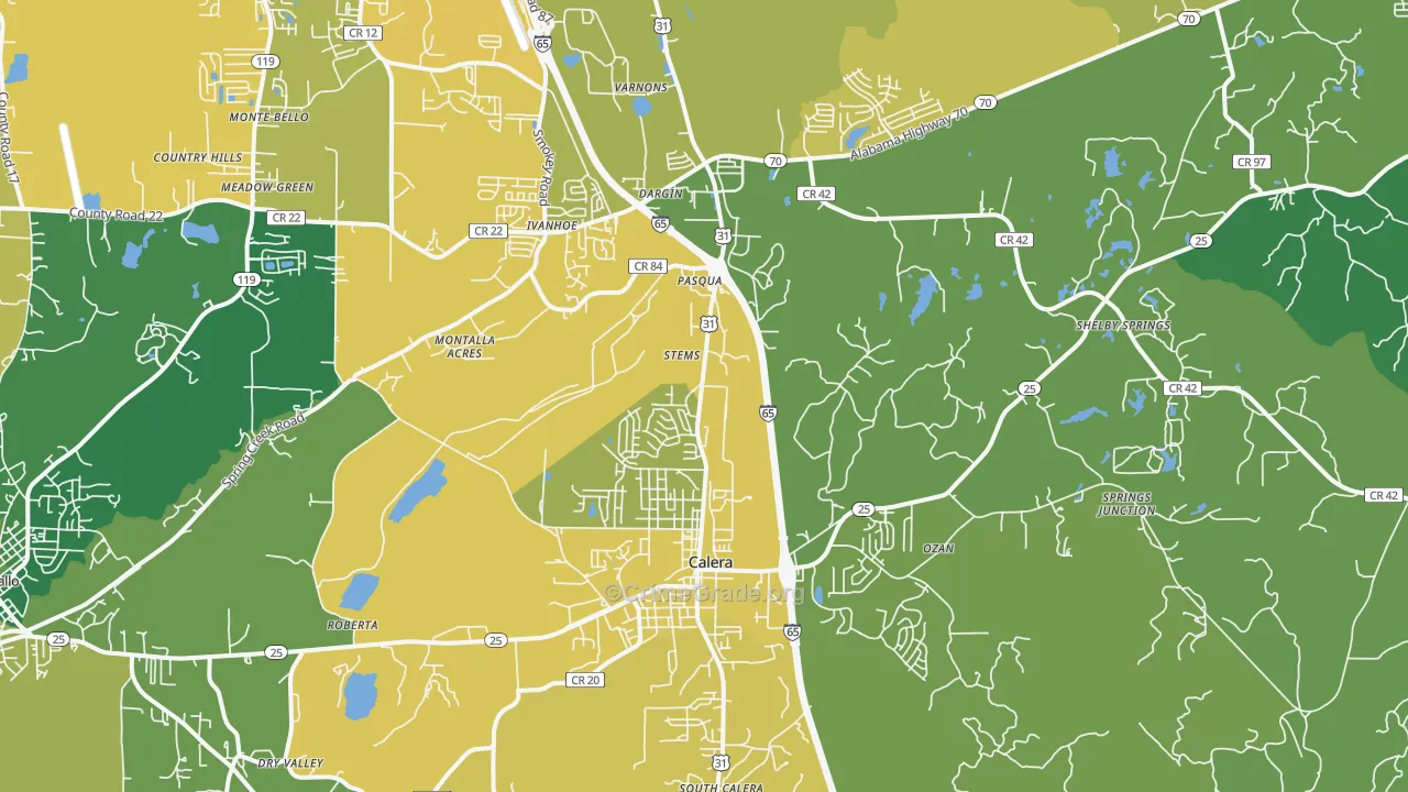 35040, AL Map of Vehicle Theft Rates