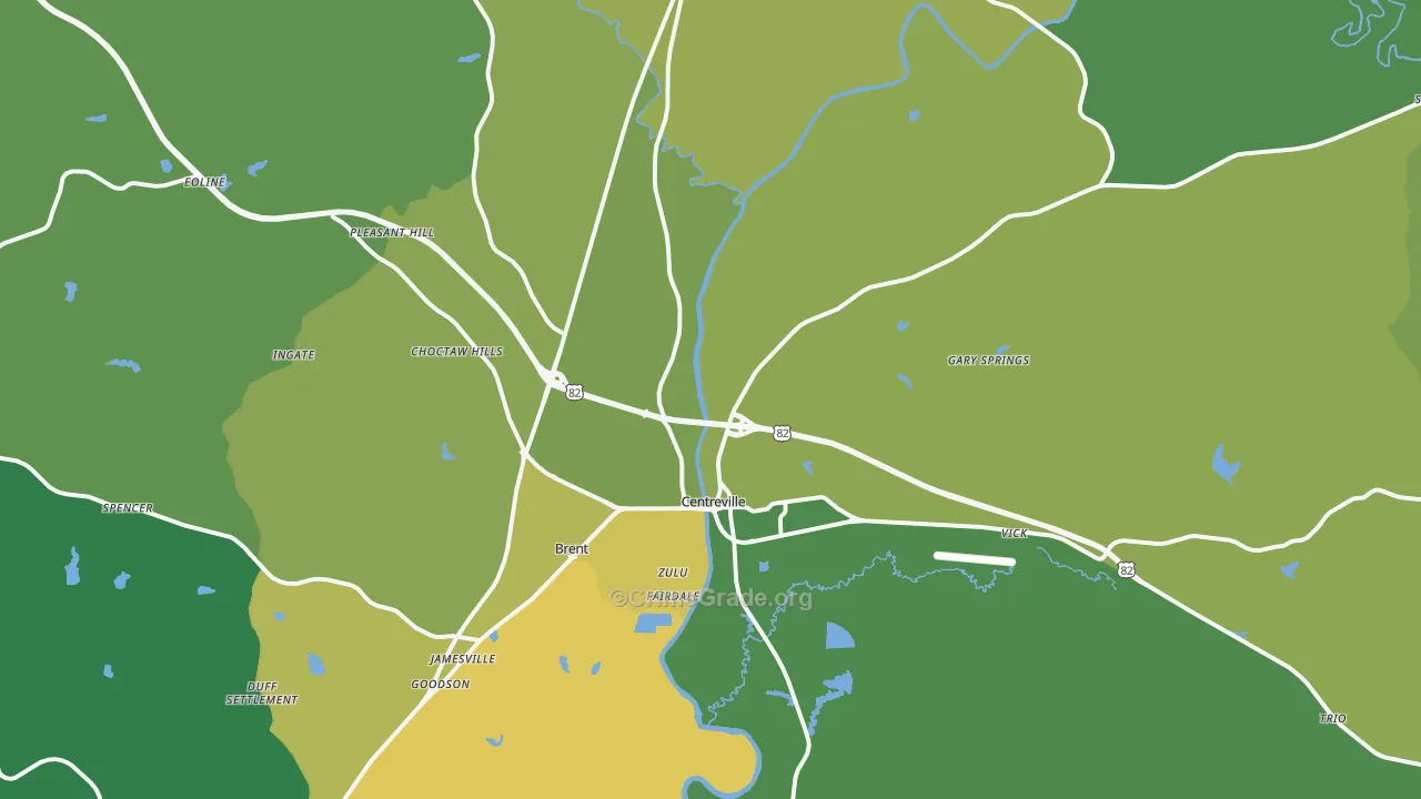 35042, AL Map of Vehicle Theft Rates