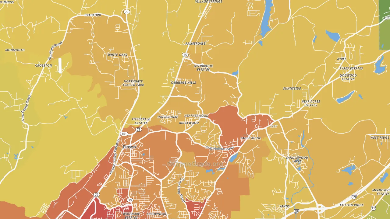 35126, AL Map of Vehicle Theft Rates