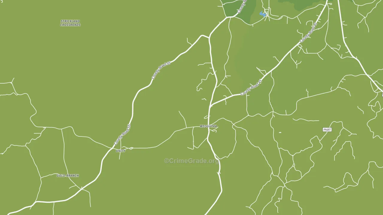 35183, AL Map of Vehicle Theft Rates