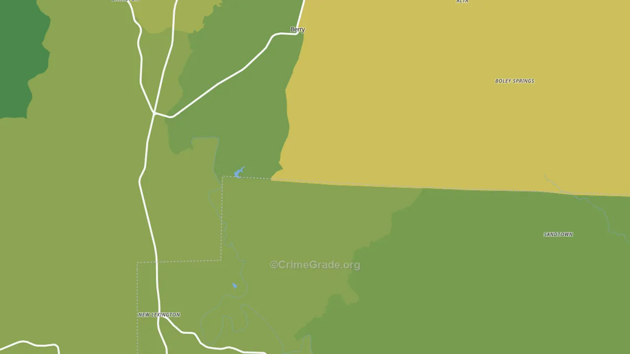 35546, AL Map of Vehicle Theft Rates