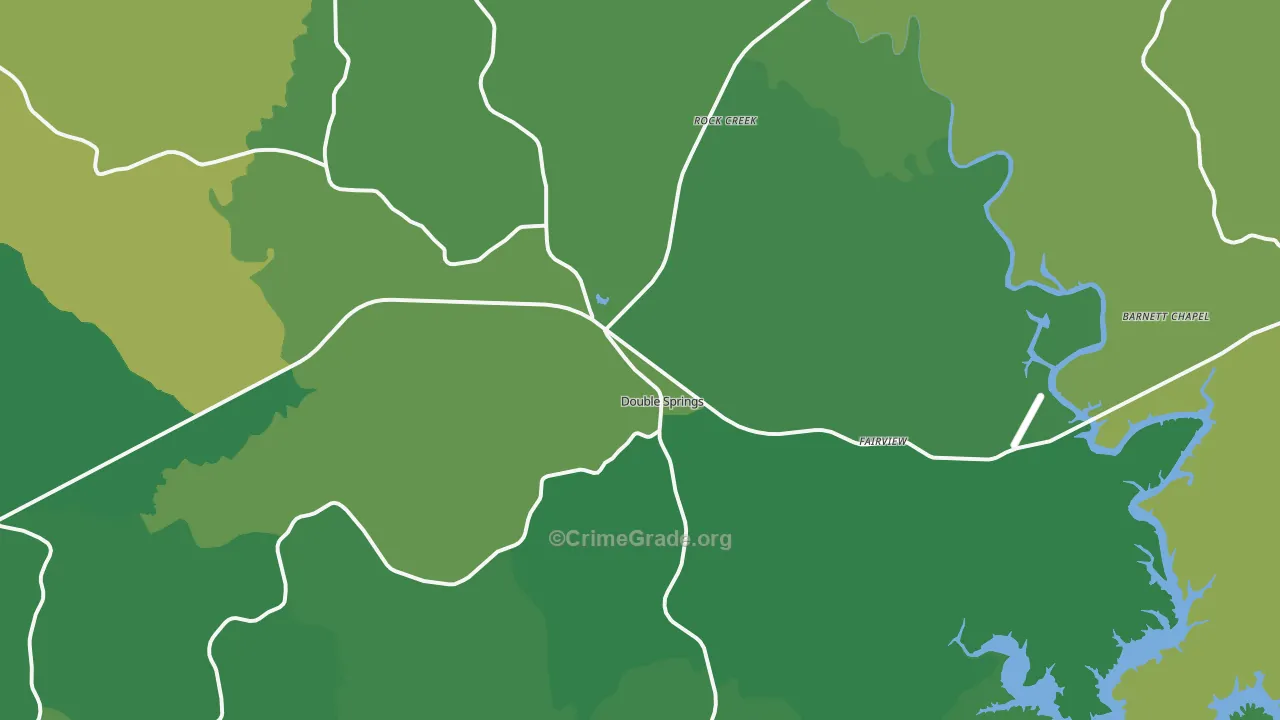 35553, AL Map of Vehicle Theft Rates