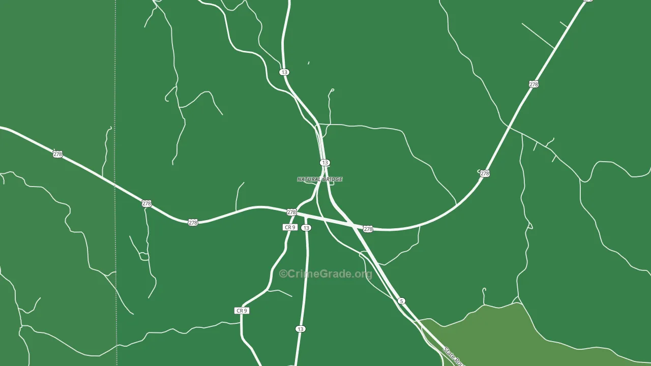 35577, AL Map of Vehicle Theft Rates