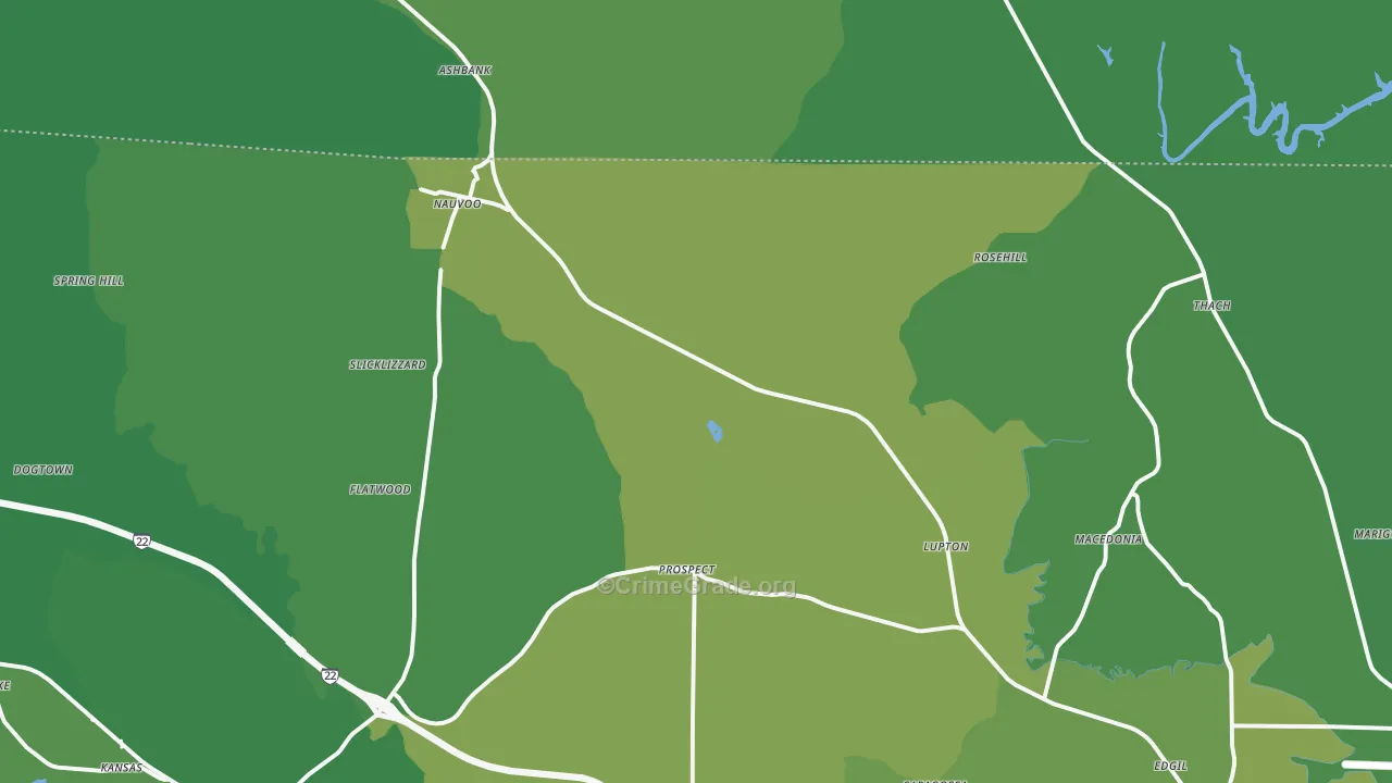 35578, AL Map of Vehicle Theft Rates